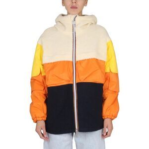 K-WAY Multi-Texture Block Panel Hooded Jacket Men MULTICOLOUR Outerwear